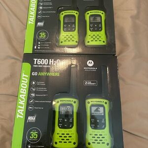 Motorola T600 H2O Two-Way Radios in Bright Green